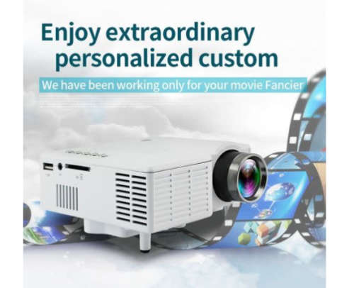 MINI Portable LED Projector Multimedia Home Cinema Theater HDMI AV*BARGAINBLACK UNIT**